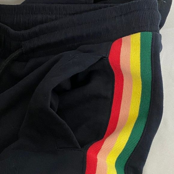 URBAN Outfitters BDG High Rise Rainbow Stripe Track Pants - Picture 6 of 9